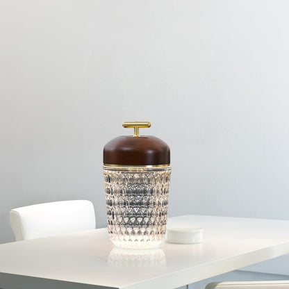 Crystal Pine Cone Table Lamp