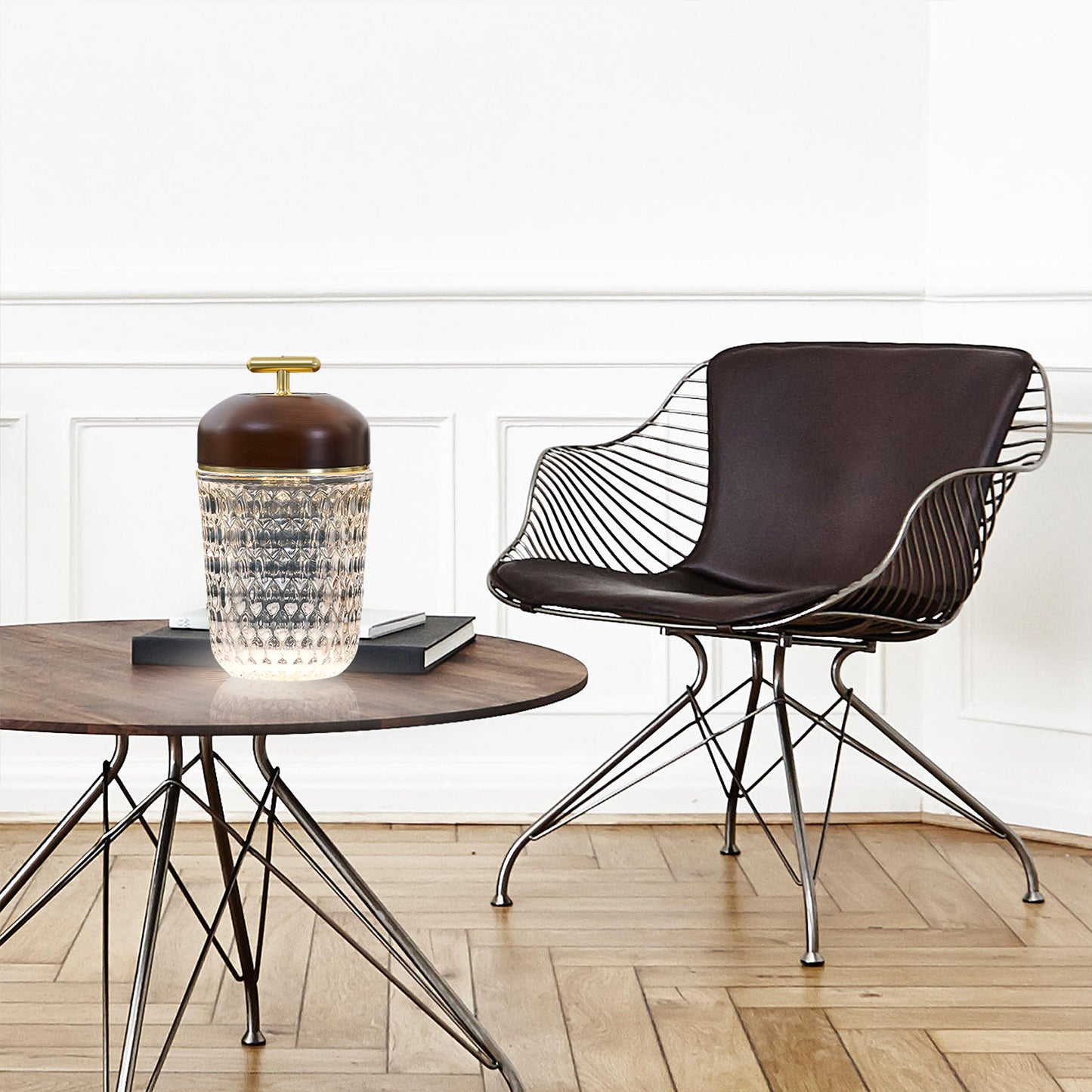 Crystal Pine Cone Table Lamp