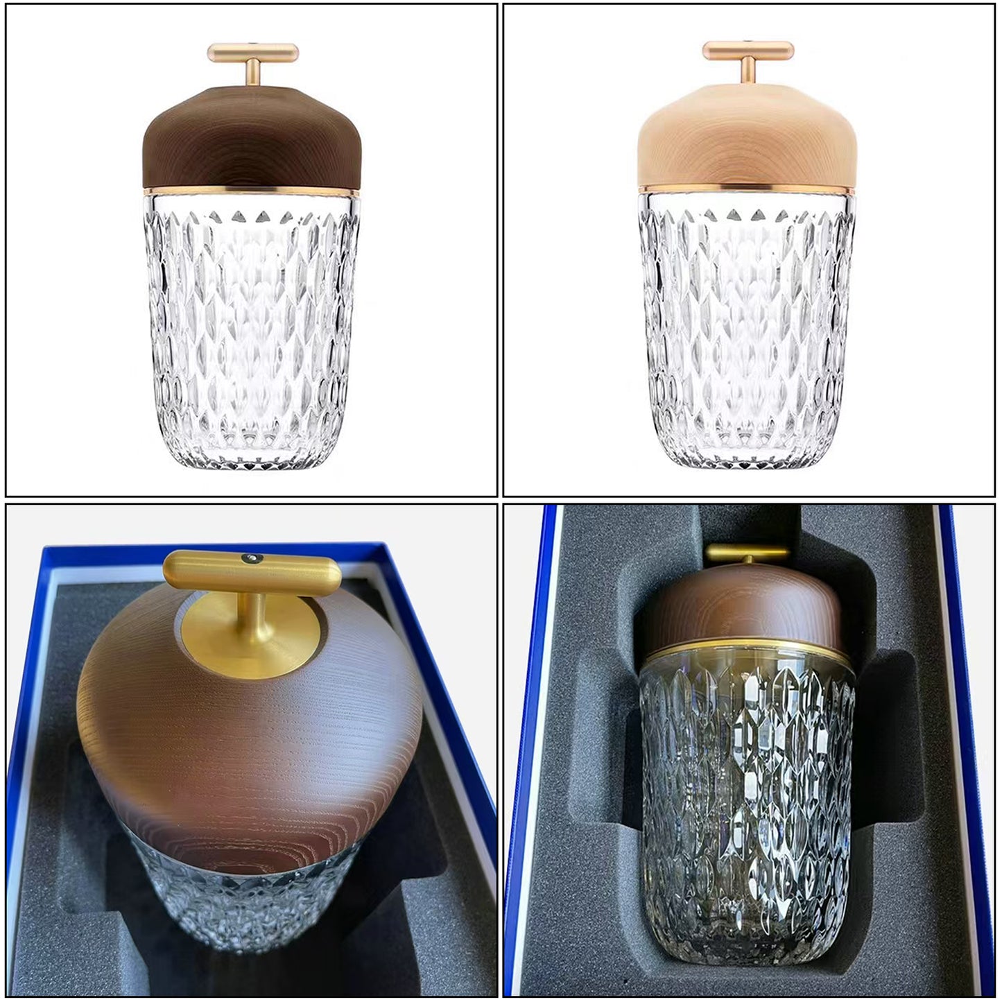 Crystal Pine Cone Table Lamp