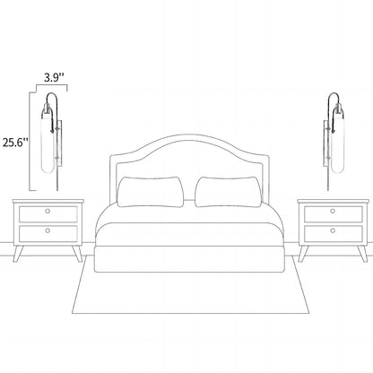 Curved Glass Wall Lamp