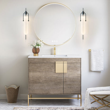 Curved Glass Wall Lamp