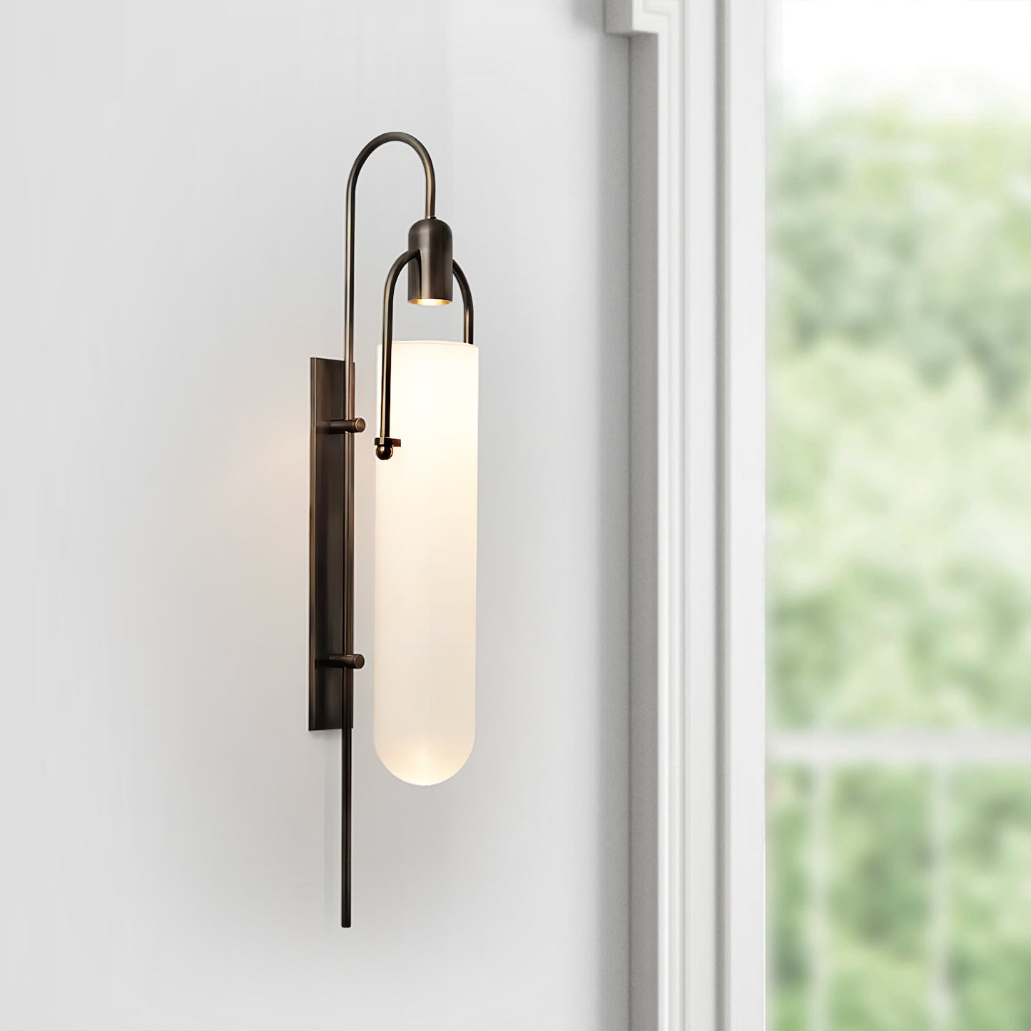 Curved Glass Wall Lamp