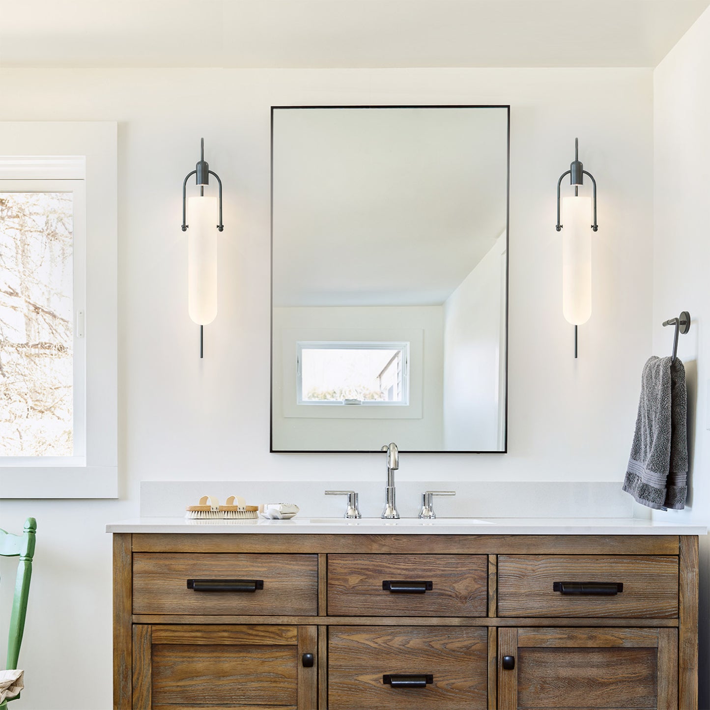 Curved Glass Wall Lamp