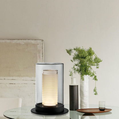Cylinder Glass Table Lamp