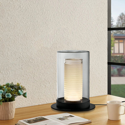 Cylinder Glass Table Lamp