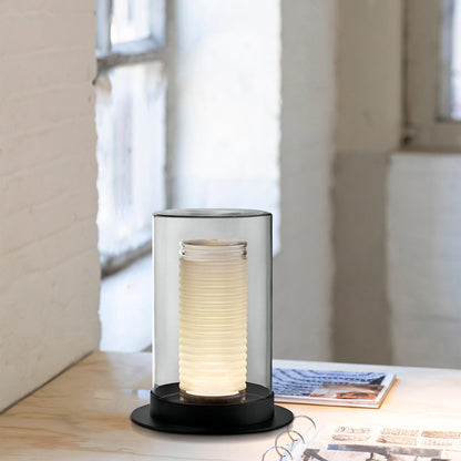 Cylinder Glass Table Lamp