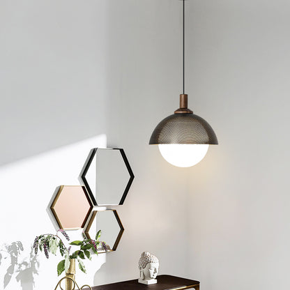 Dome Perforated Pendant Light