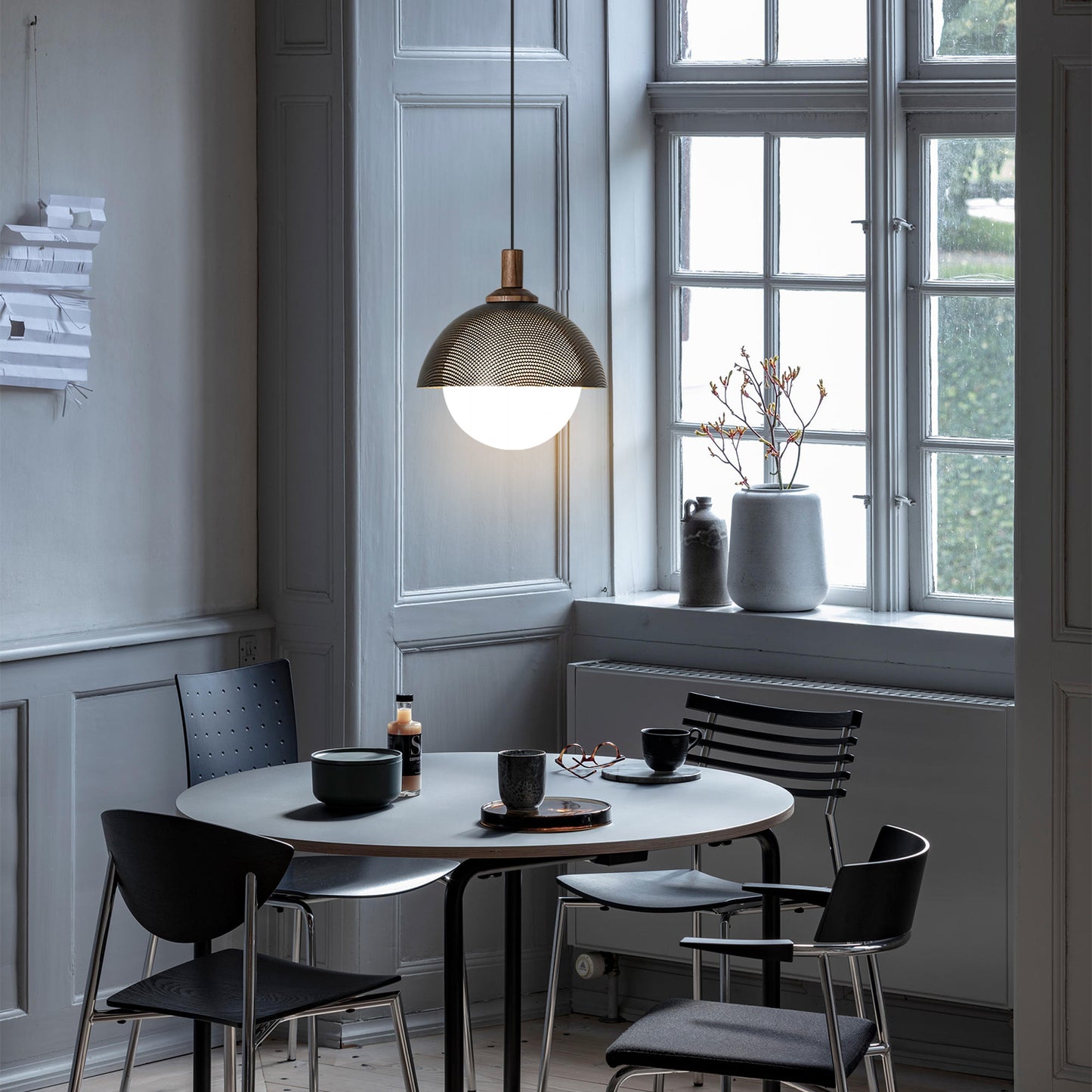 Dome Perforated Pendant Light