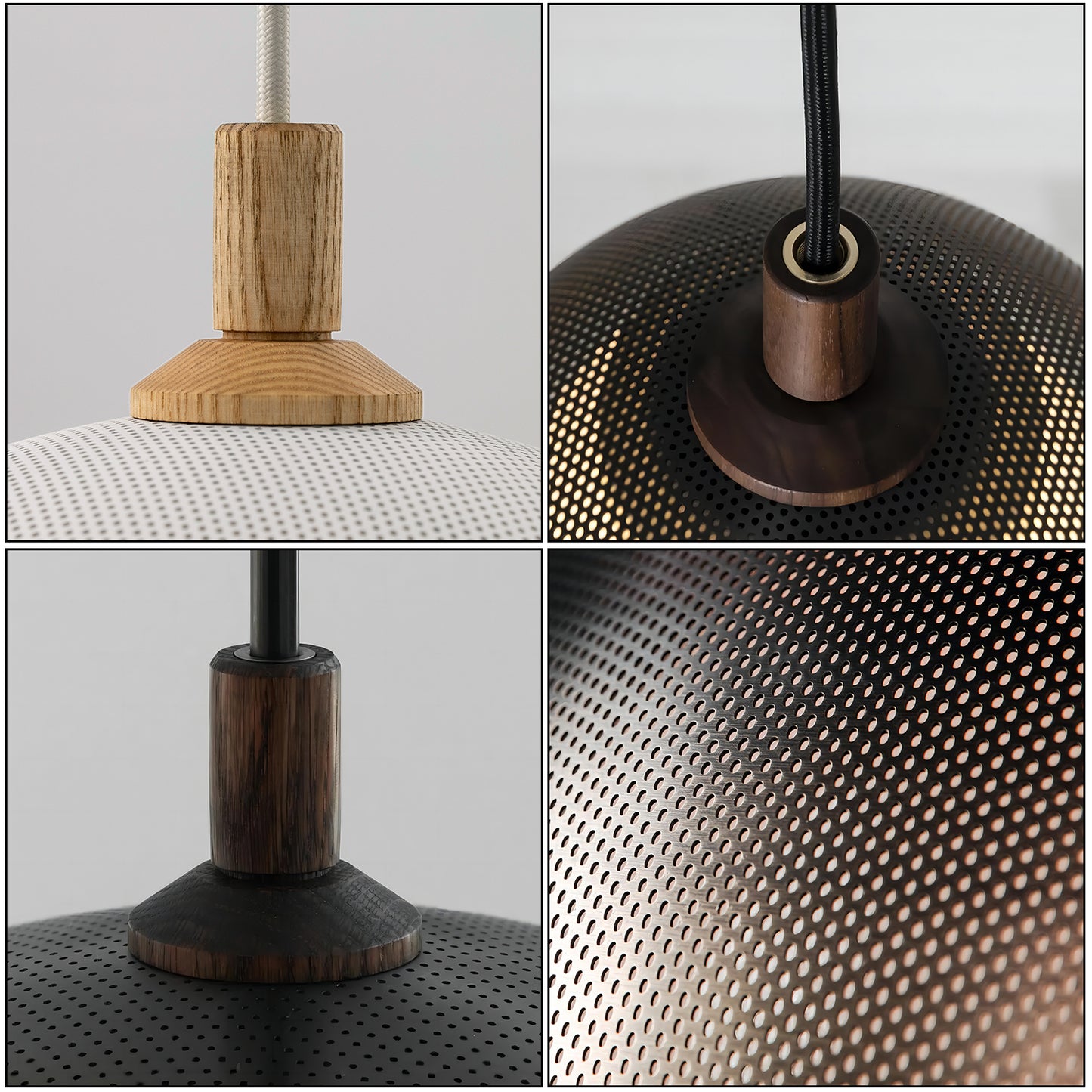 Dome Perforated Pendant Light