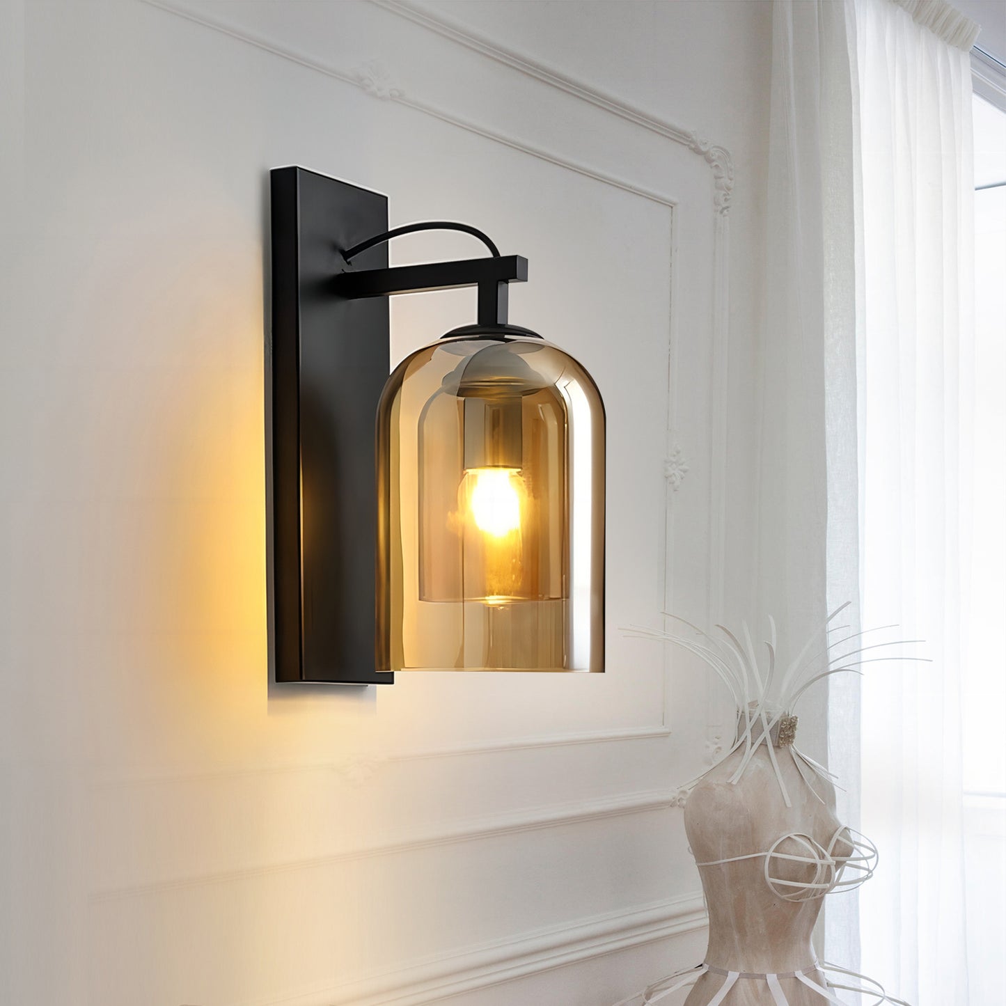 Double Glass Sconce