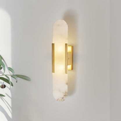 Elongated Alabaster Sconce