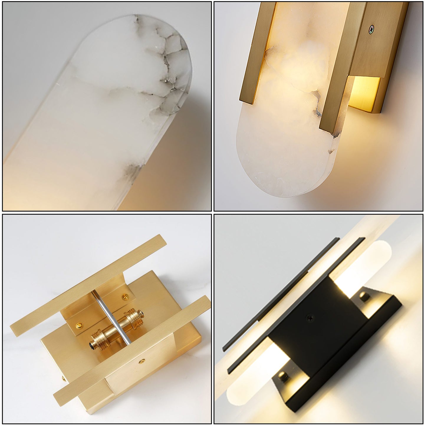 Elongated Alabaster Sconce