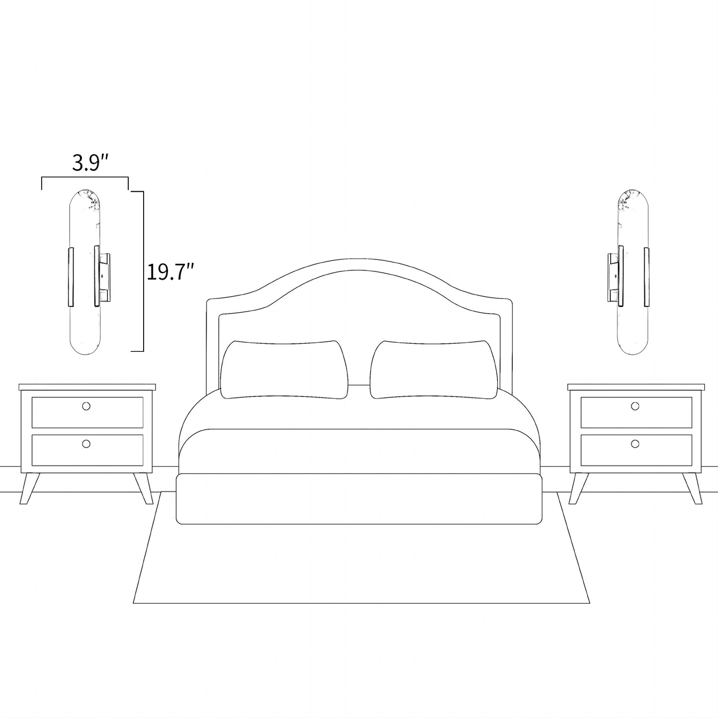Elongated Alabaster Sconce