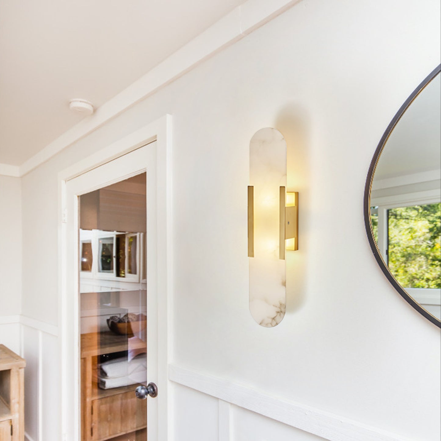 Elongated Alabaster Sconce