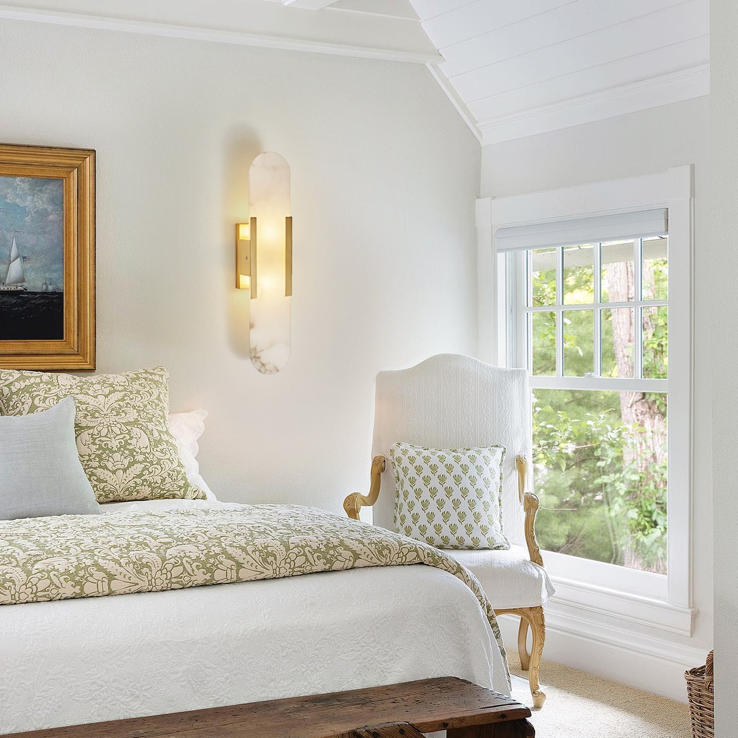 Elongated Alabaster Sconce