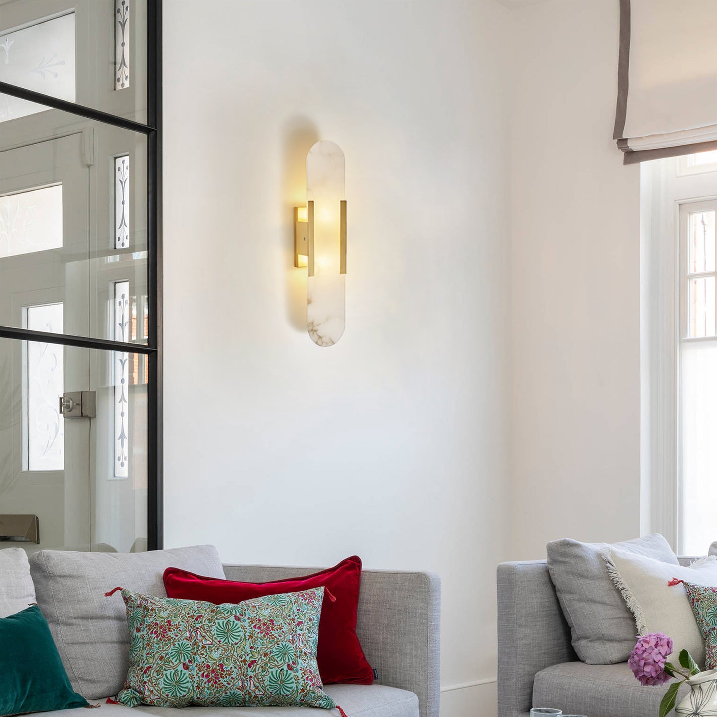 Elongated Alabaster Sconce