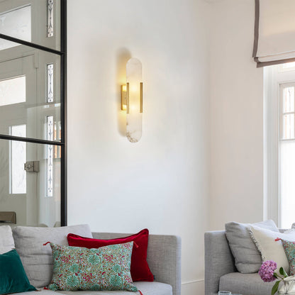 Elongated Alabaster Sconce