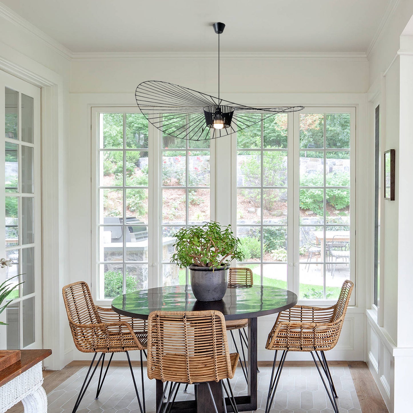 French Straw Hat Pendant