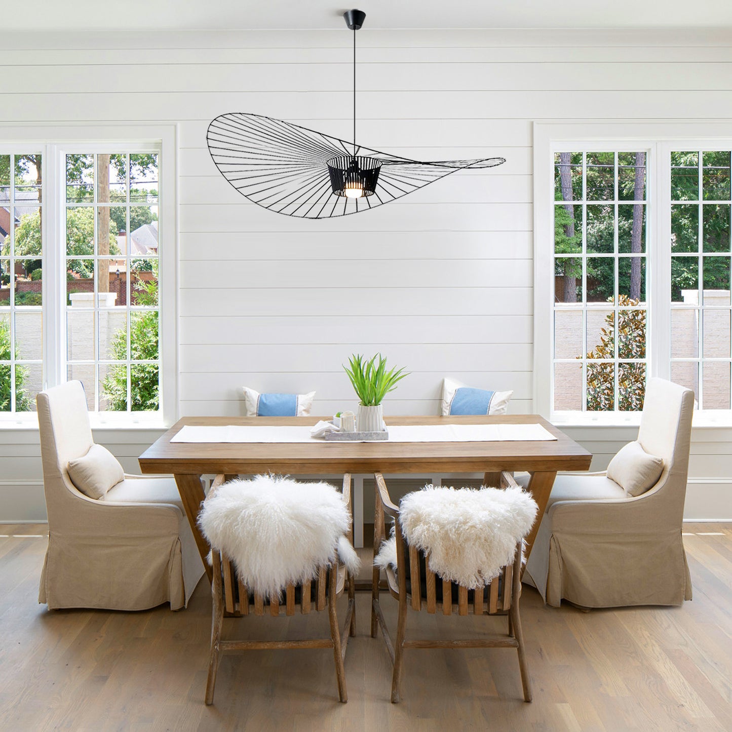 French Straw Hat Pendant