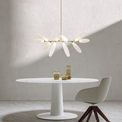 Frosted Grain Glass Chandelier