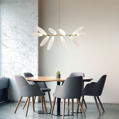 Frosted Grain Glass Chandelier