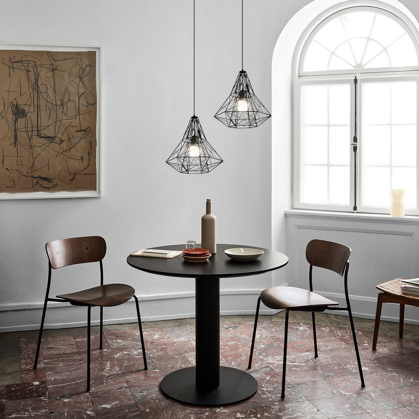 Geometric Hollow Pendant