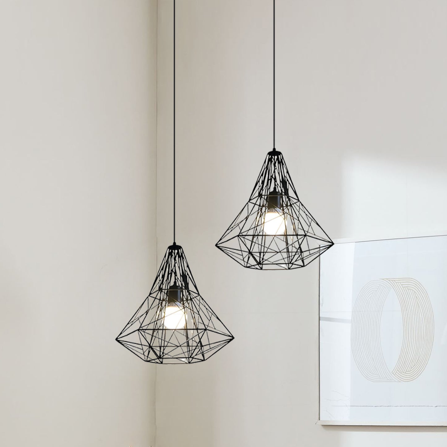 Geometric Hollow Pendant