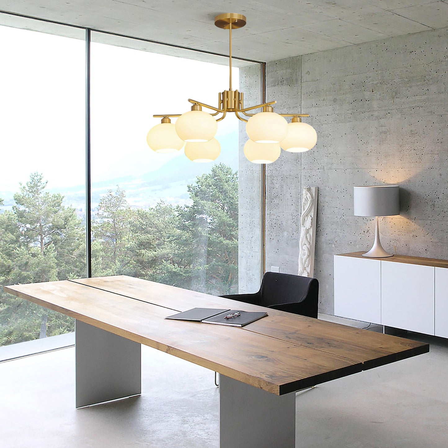 Gino Persimmon Chandelier