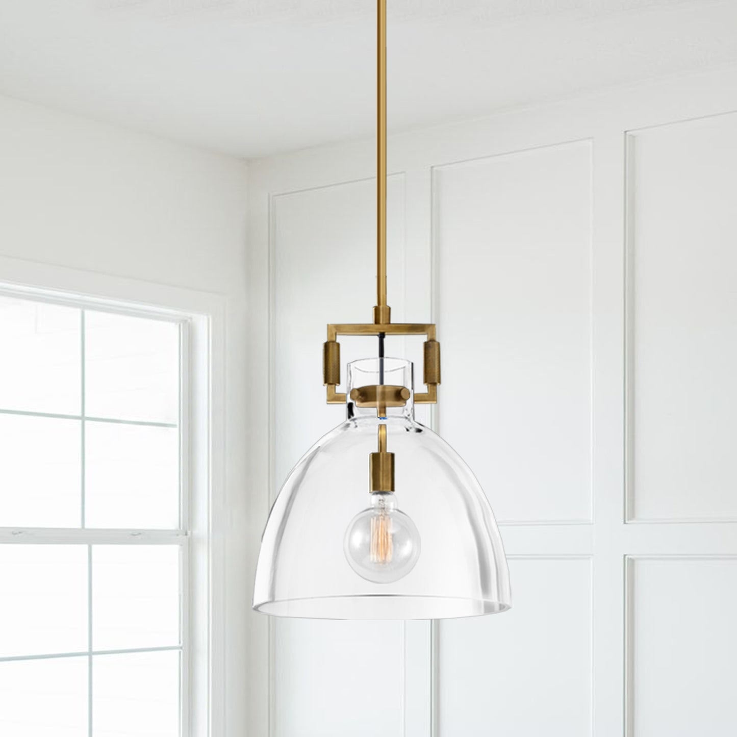Glass Cloche Pendant Light