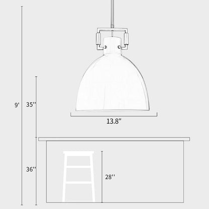 Glass Cloche Pendant Light