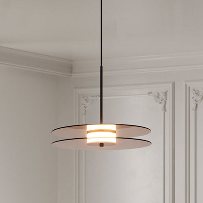 Glass Disc Pendant Light
