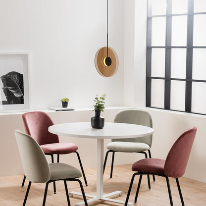 Glass Disc Pendant Light