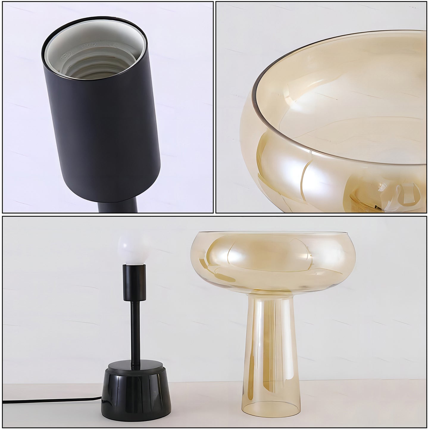 Goblet Glass Table Lamp