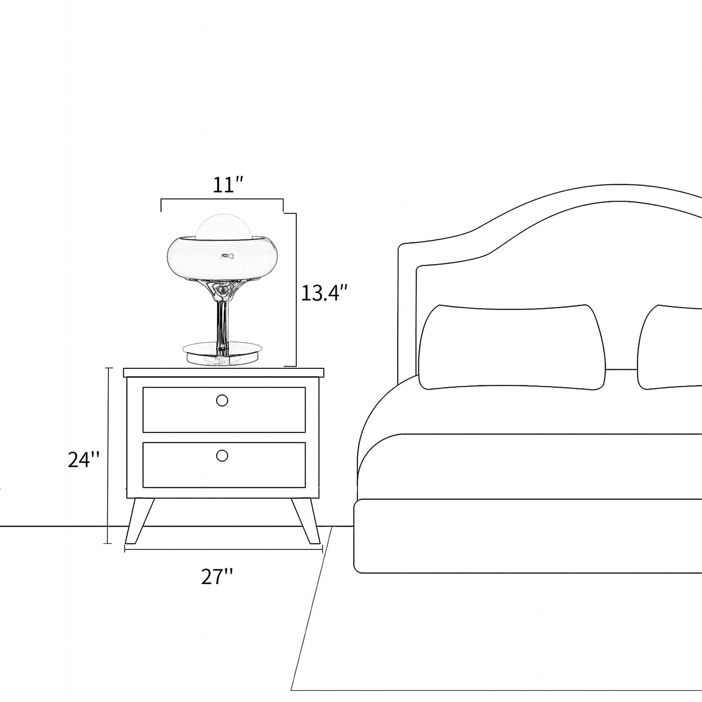 Harvey Bauhaus Table Lamp