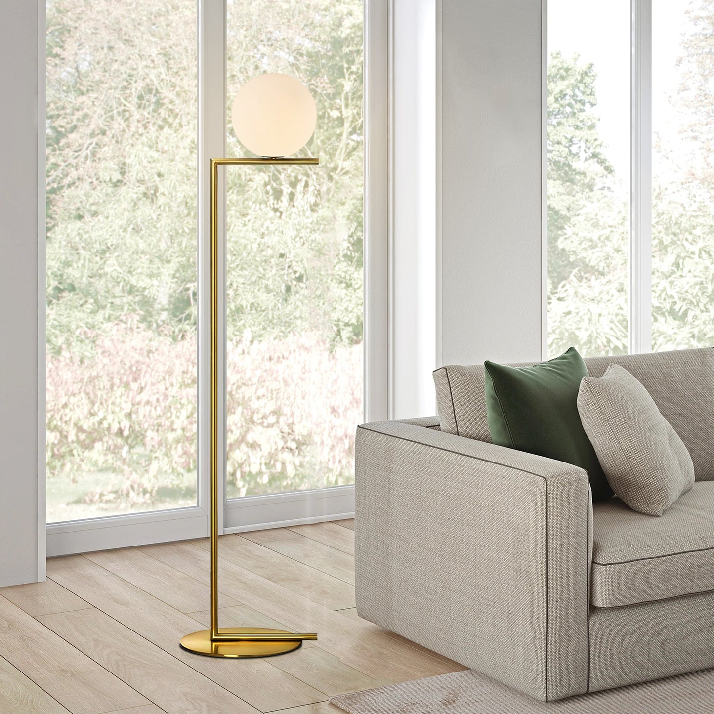 IC Glass Floor Lamp