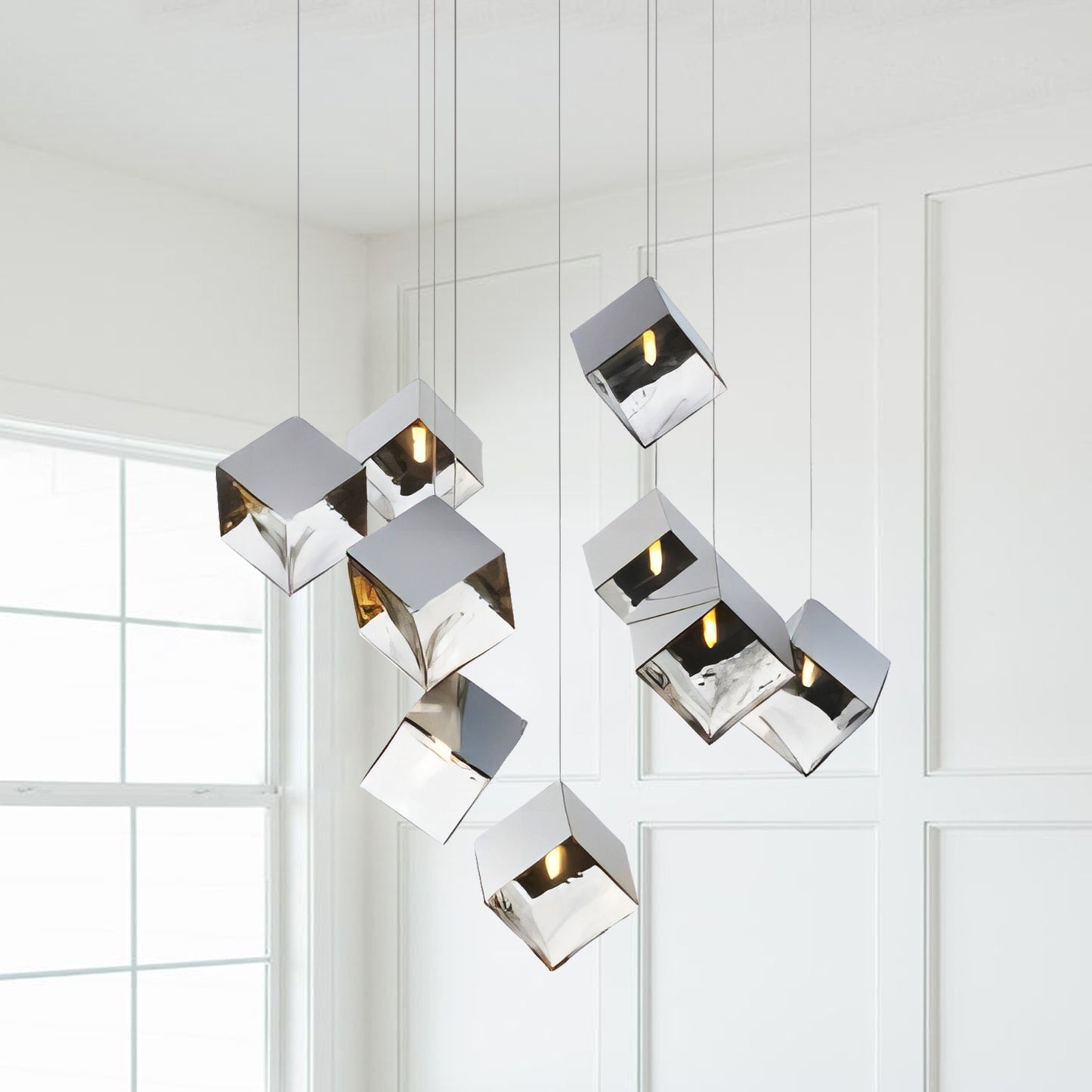 Ice Crystal Cube Pendant