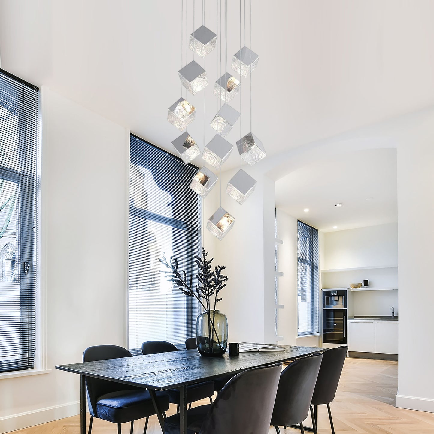 Ice Crystal Cube Pendant