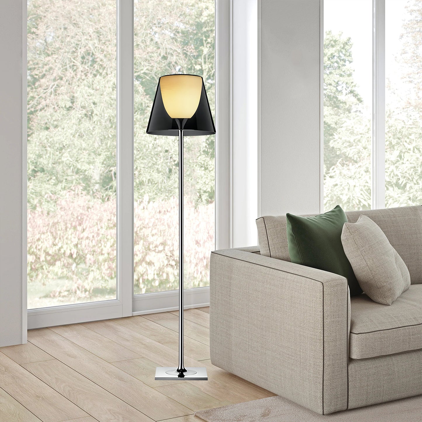 Krtibe Glass Floor Lamp