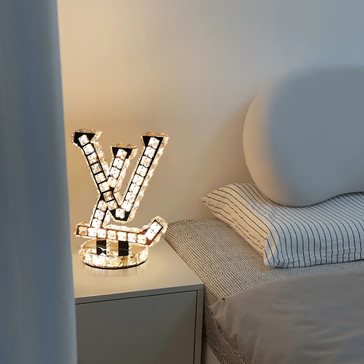 LV Crystal Table Lamp