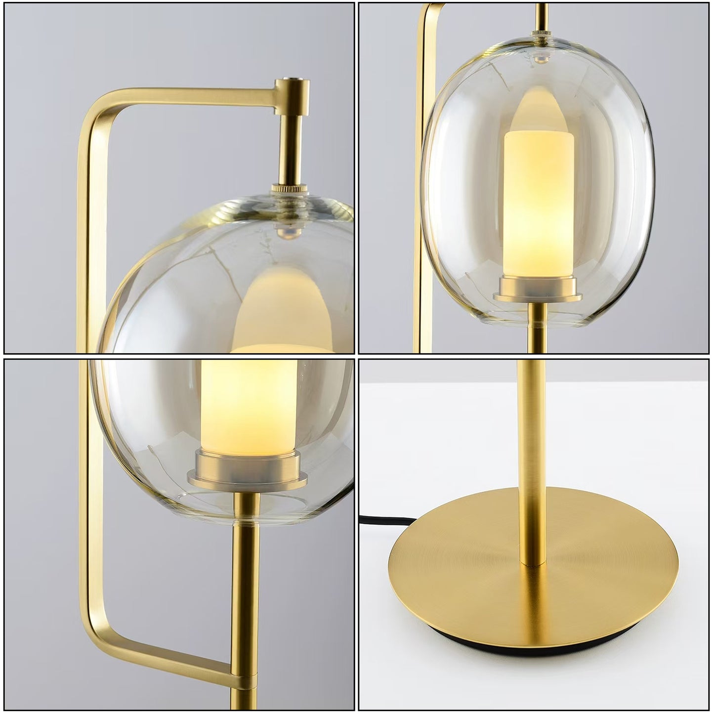 Lantern Glass Table Lamp
