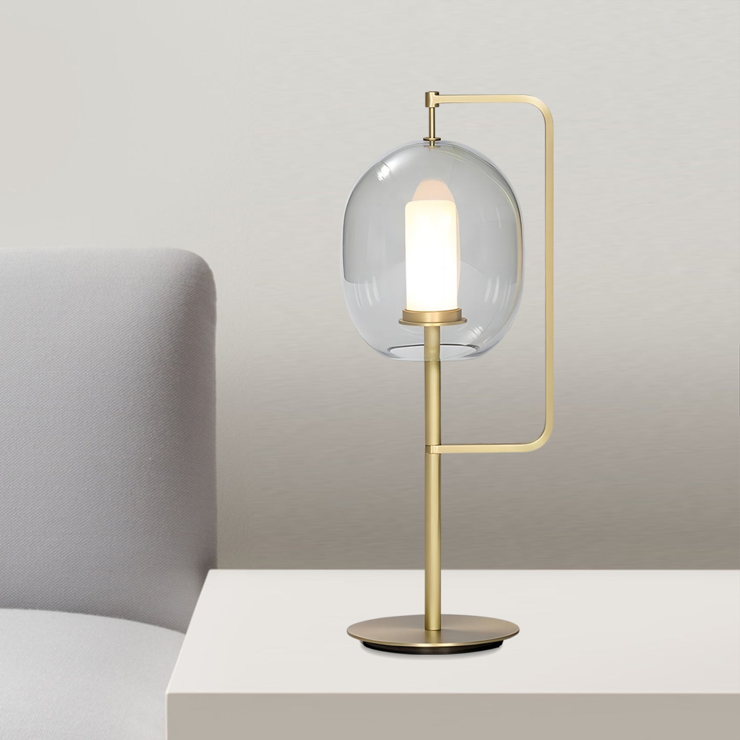 Lantern Glass Table Lamp