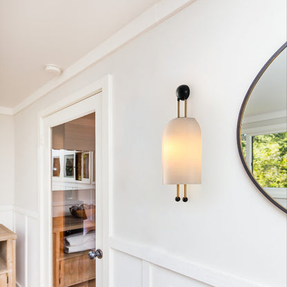 Lantern Glass Wall Lamp