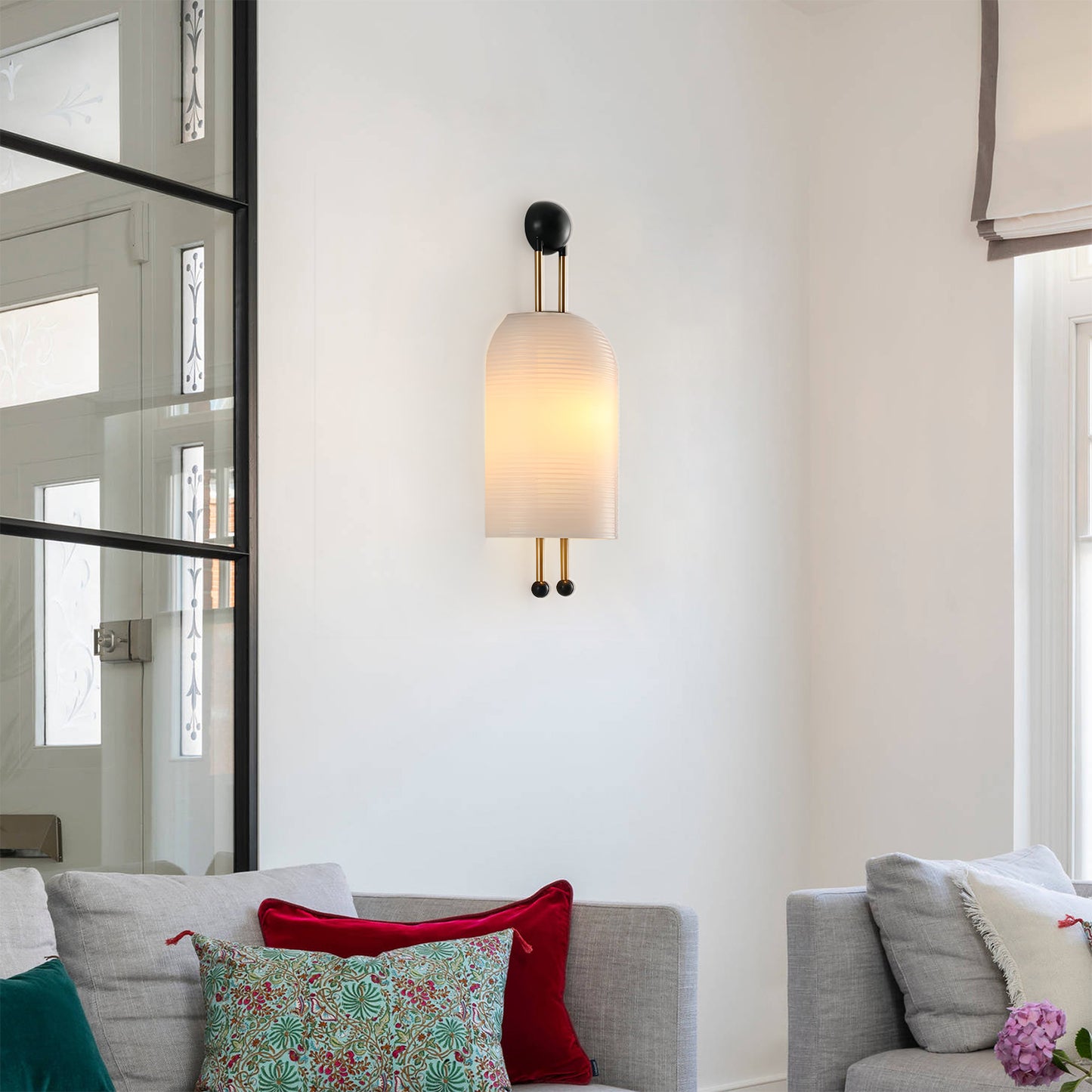 Lantern Glass Wall Lamp