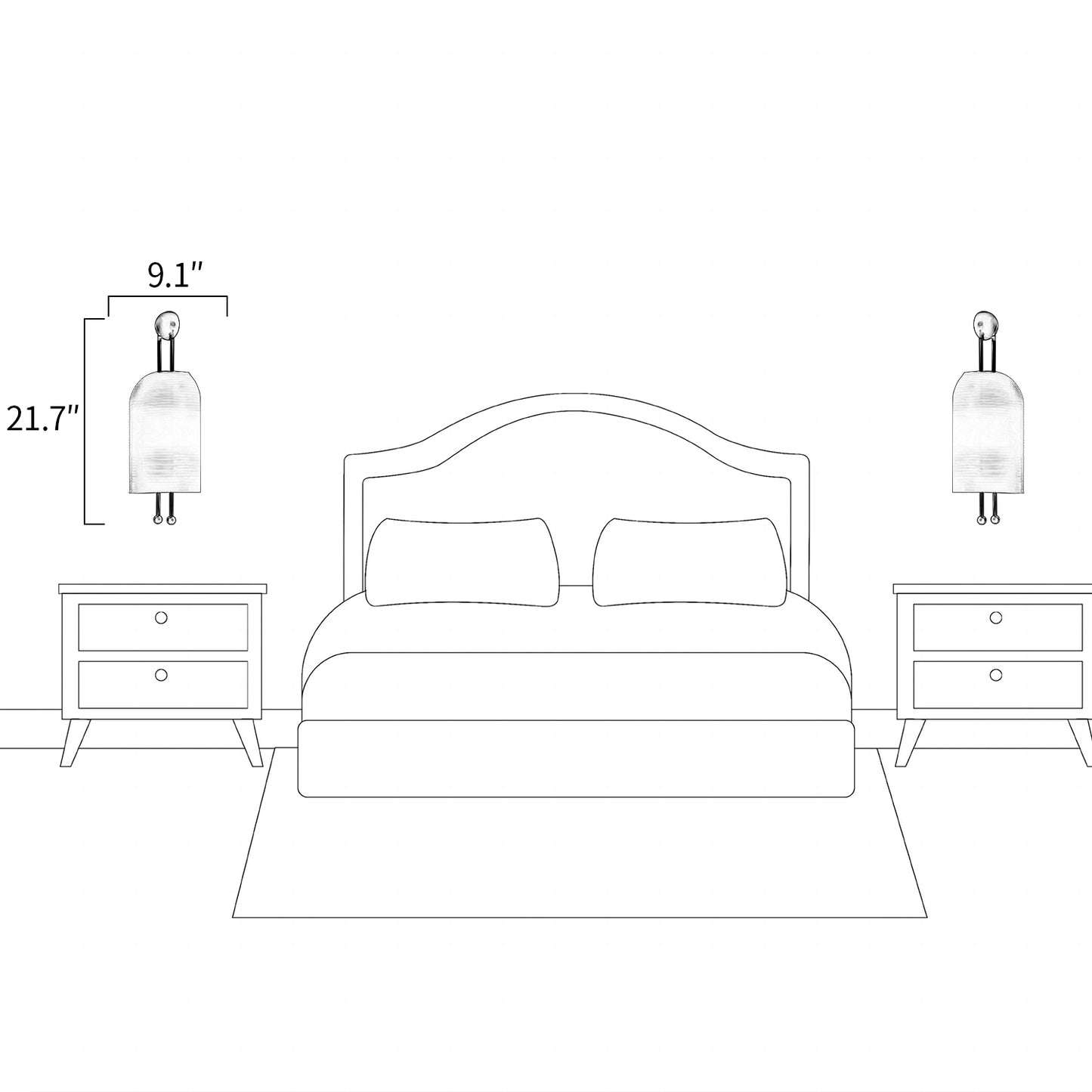Lantern Glass Wall Lamp