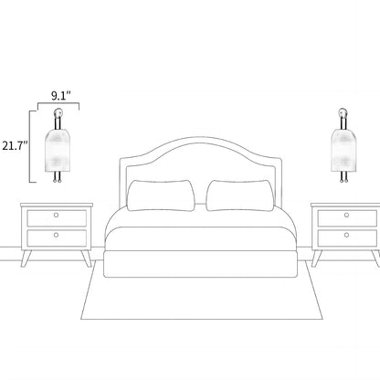 Lantern Glass Wall Lamp