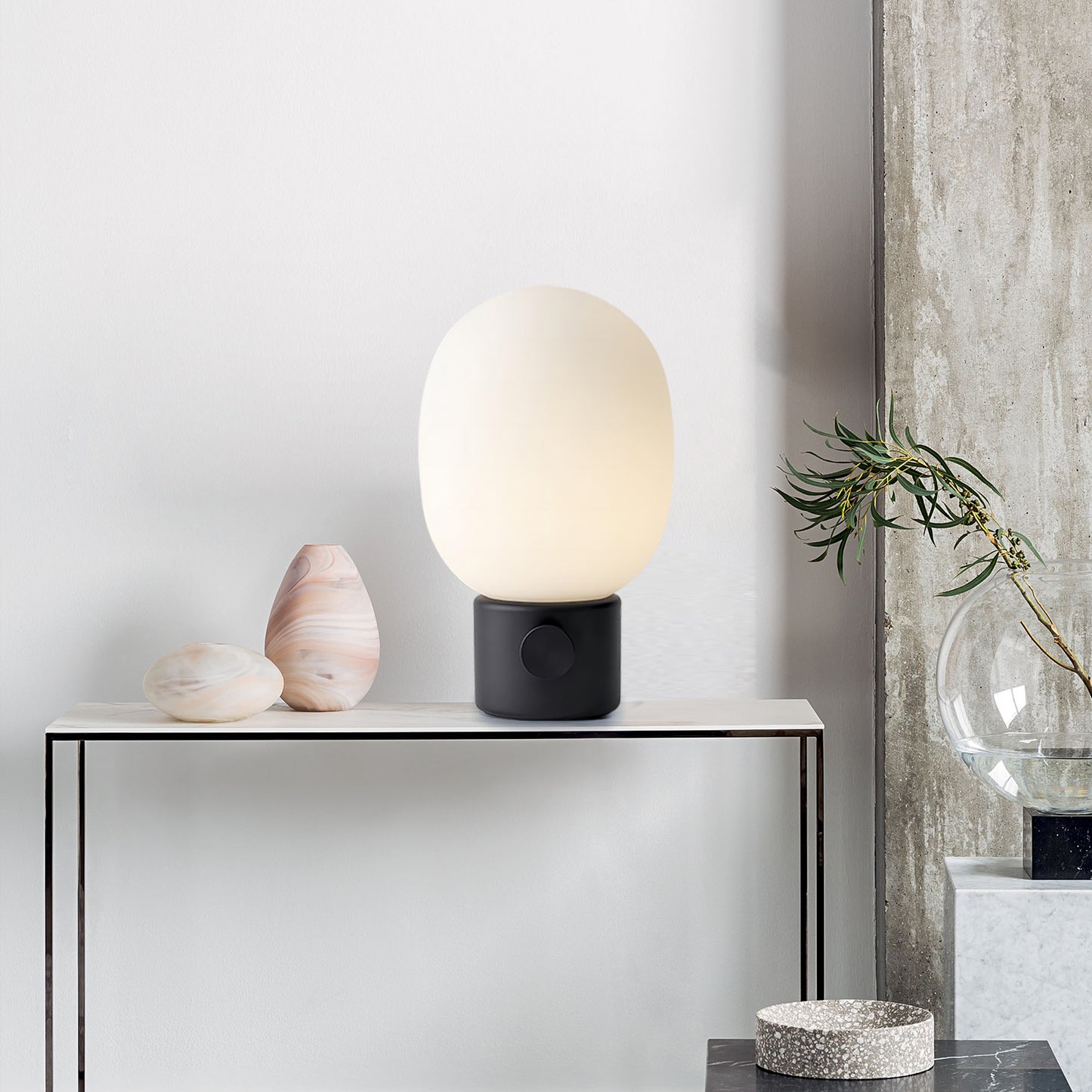 Large Glass Table Lamp