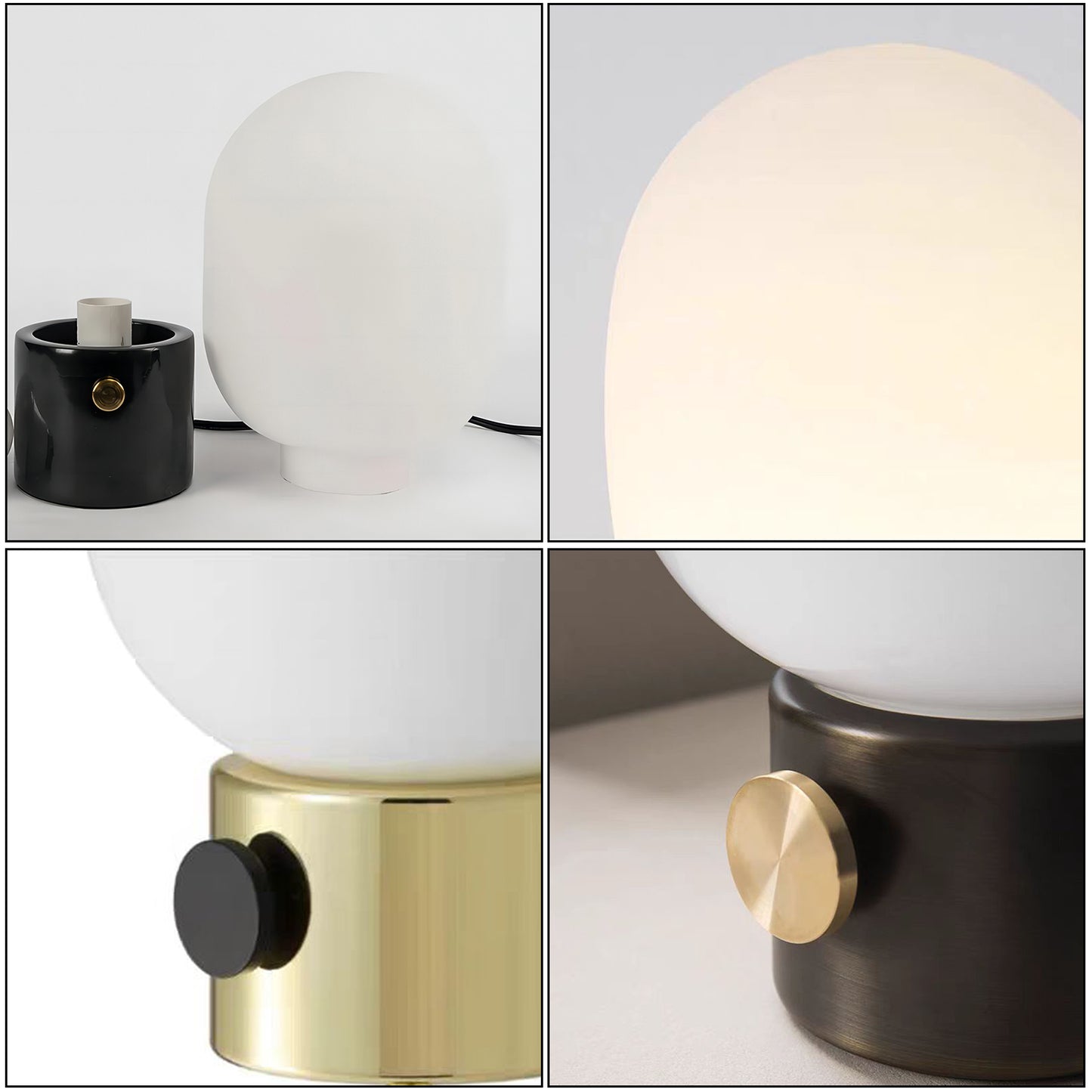 Large Glass Table Lamp