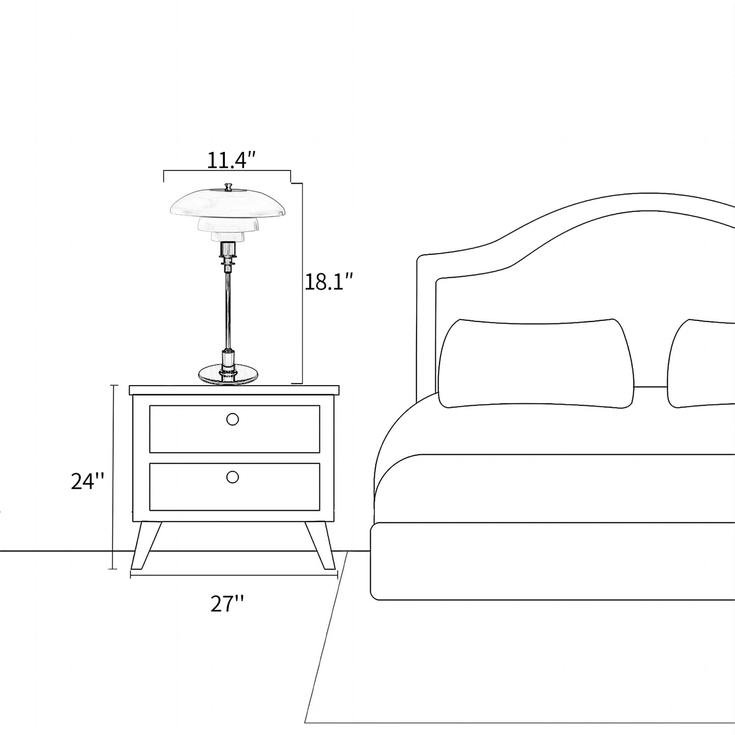 Layered Glass Table Lamp