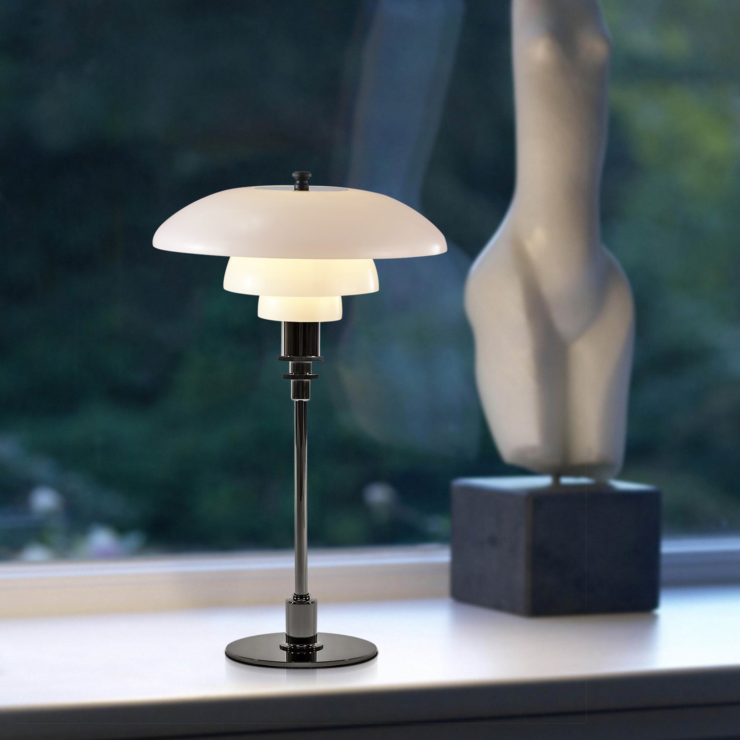 Layered Glass Table Lamp