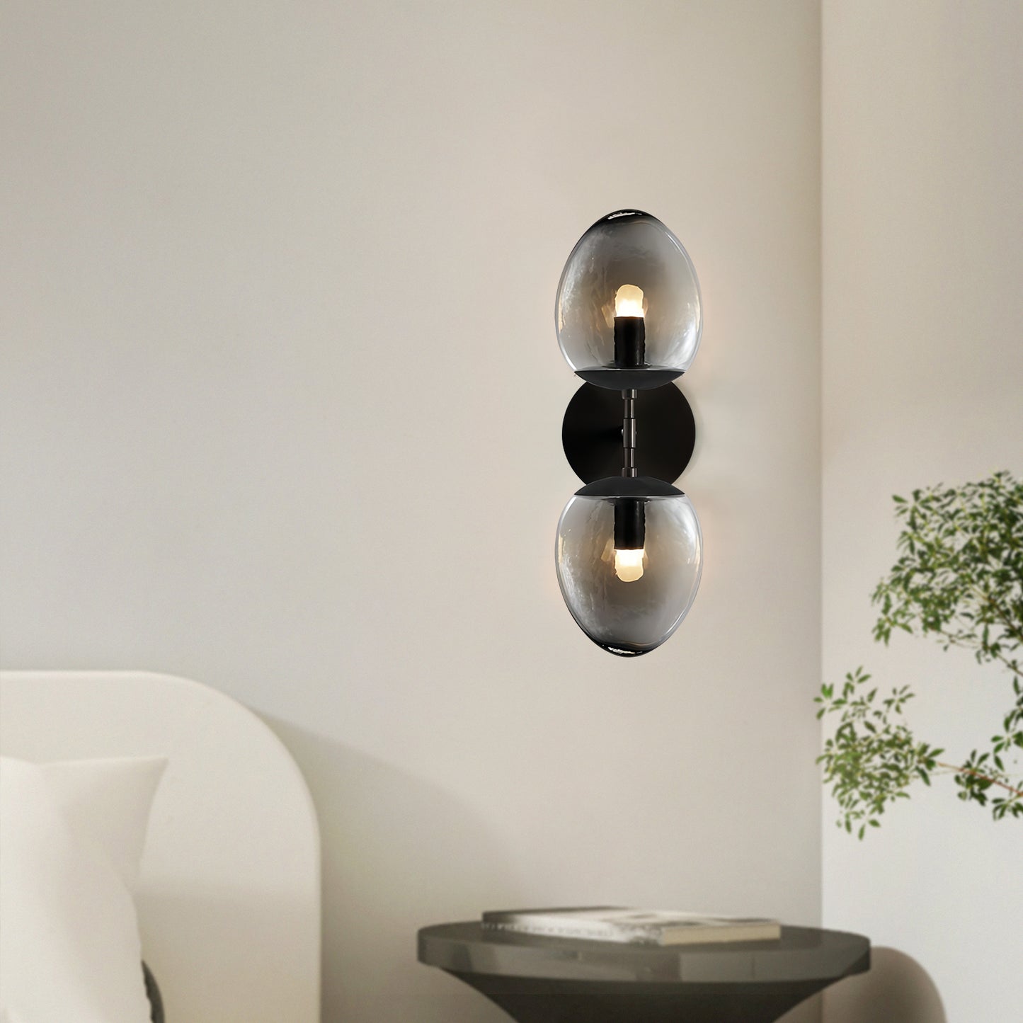 Leaf Oval Double Sconce